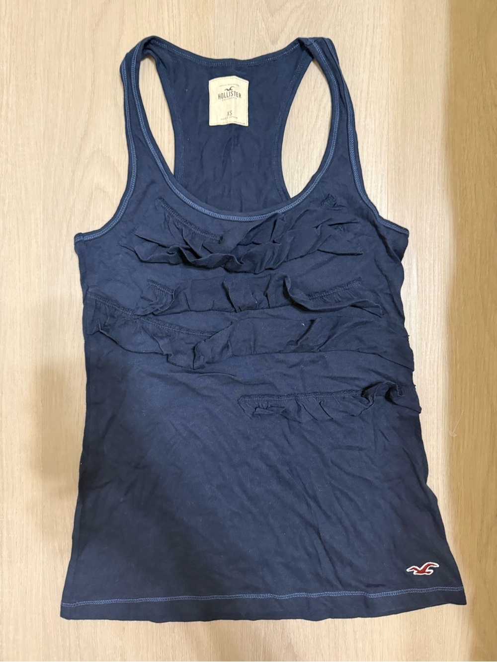 Hollister y2k vintage retro preppy cottagecore 2000s ruffle tank top
